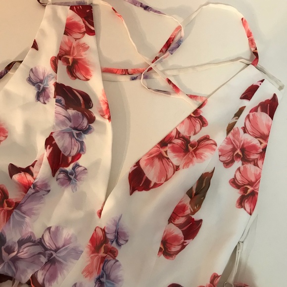 FAME AND PARTNERS  Halter Floral Evening Dress 1888 - Picture 7 of 7